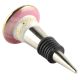 Pink Wheel Flower Ceramic Wine Stopper